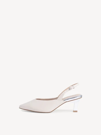 White Women's Tamaris Sling Pumps | JCS-526904