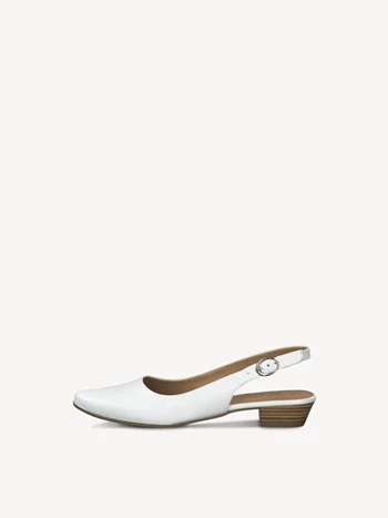 White Women's Tamaris Sling Pumps | VYE-951620